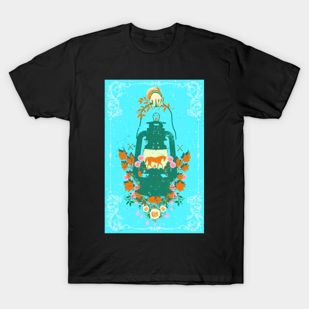 HORSE LANTERN T-Shirt by Showdeer